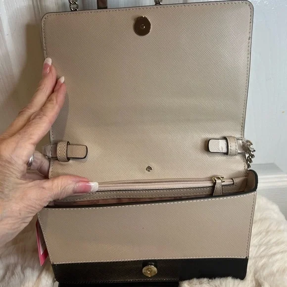 KATE SPADE NEW YORK SPENCER CHAIN LEATHER CROSSBODY NEW WITH TAGS - Picture 5 of 13